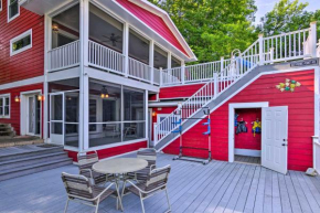 Unique Lake Lure Hideaway with Dock and Waterslide!